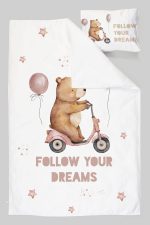 Organik Tek Kişilik Nevresim Takımı (160x220) - Minik Gezgin - Görsel 3