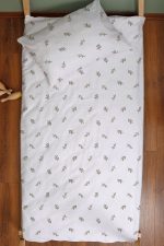 Organik Montessori Nevresim Seti (100x200) - Yeşil Zeytin Dalı - Görsel 3