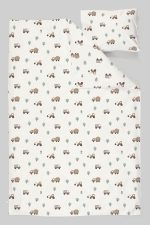 Organik Bebek Boy Nevresim Takımı (100x150) - Küçük Mühendis Rüyası - Görsel 3