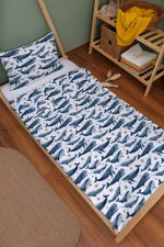 Organik Montessori Nevresim Seti (100x200) - Balina Masalı