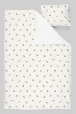 Organik Tek Kişilik Nevresim Takımı (160x220) - Yeşil Zeytin Dalı - Görsel 3