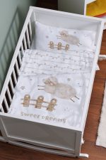 Organik Anne Yanı Nevresim Takımı (60x100) - Mışıl Mışıl Kuzucuk