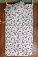 Organik Montessori Nevresim Seti (100x200) - Doğa Macerası - Görsel 3