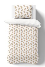 Organik Tek Kişilik Nevresim Takımı (160x220) - Tatlı Ayıcık - Görsel 2