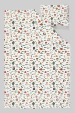 Organik Park Yatak Nevresim Takımı (80x120) - Eğlenceli Kelimeler - Görsel 3