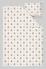 Organik Çarşaflı Bebek Nevresim Takımı (100x150) - Minik Papatya Çiçeği - Görsel 3