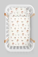 Organik Anne Yanı Nevresim Takımı (60x100) - Doğal Mantarlar - Görsel 3