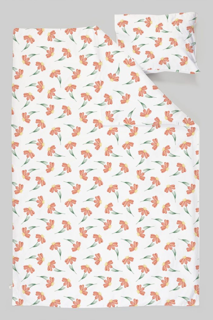 Organik Bebek Boy Nevresim Takımı (100x150) - Doğa Sevgisi - Görsel 3