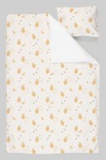 Organik Tek Kişilik Nevresim Takımı (160x220) - Limon Çiçeği - Görsel 3