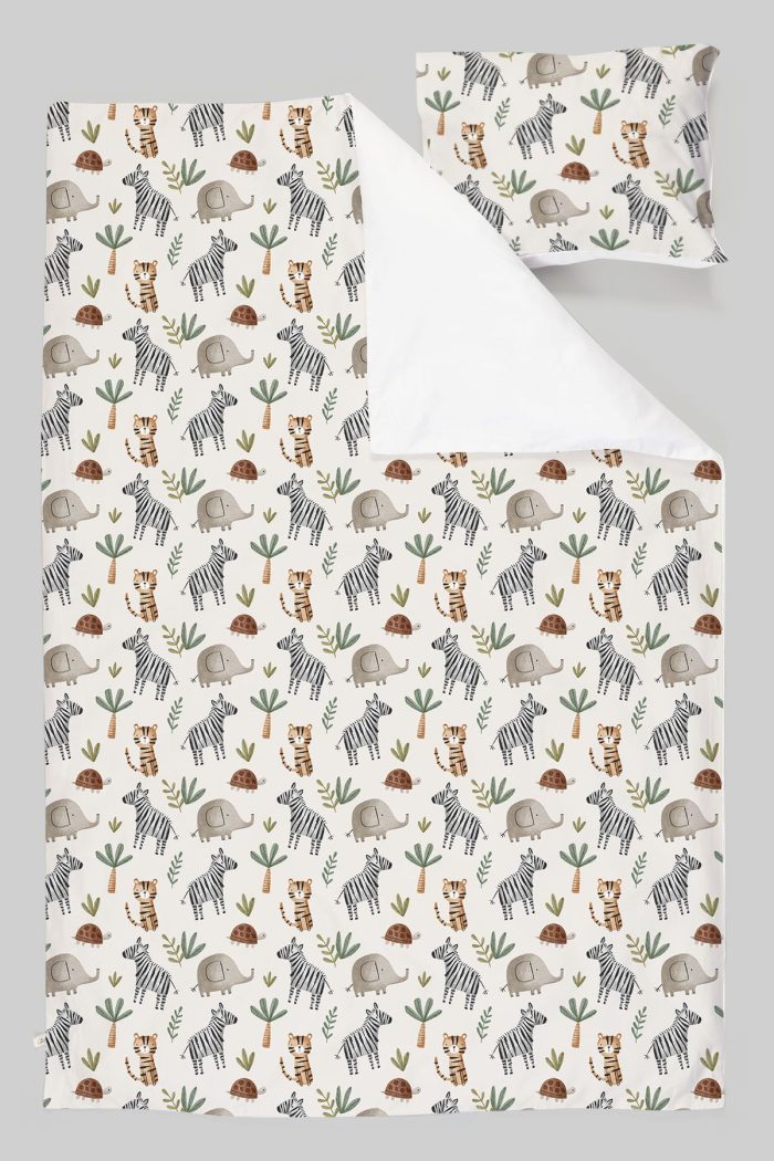 Organik Tek Kişilik Nevresim Takımı (160x220) - Doğa Macerası - Görsel 3