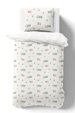 Organik Tek Kişilik Nevresim Takımı (160x220) - Şehir Macerası - Görsel 2