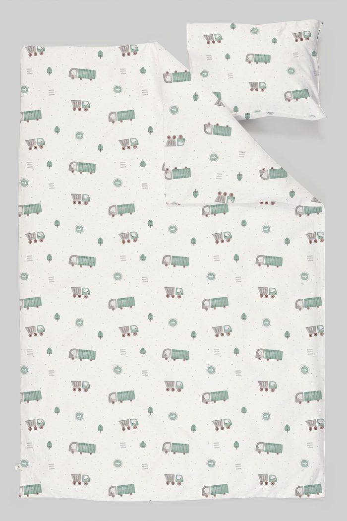 Organik Park Yatak Nevresim Takımı (80x120) - Şehir Macerası - Görsel 3