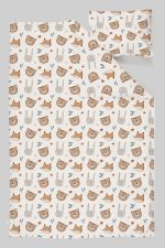 Organik Park Yatak Nevresim Takımı (80x120) - Sevimli Yüzler - Görsel 3