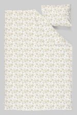 Organik Çarşaflı Bebek Nevresim Takımı (100x150) - Çiçek Bahçesi - Görsel 3