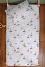 Organik Montessori Nevresim Seti (100x200) - Yelken Rüyası - Görsel 3