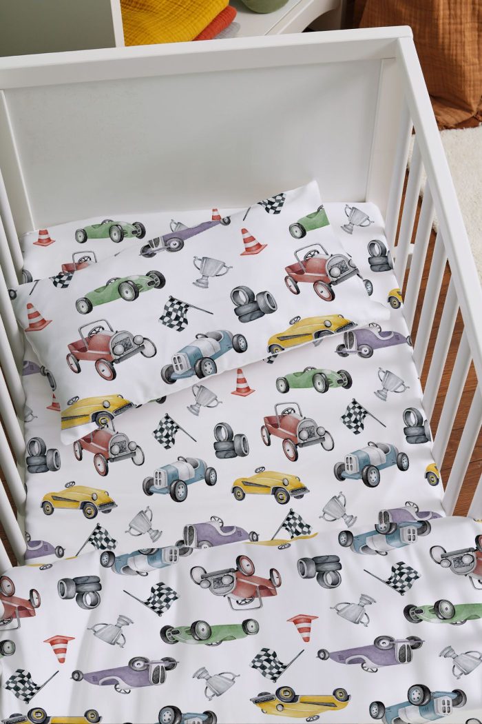 Organik Anne Yanı Nevresim Takımı (60x100) - Hızlı ve Eğlenceli - Görsel 2