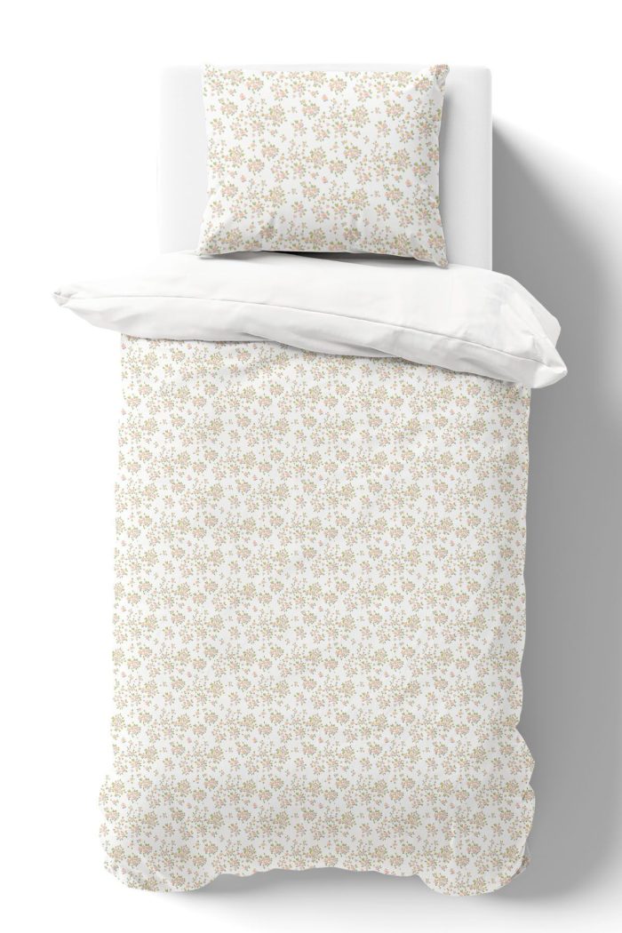 Organik Tek Kişilik Nevresim Takımı (160x220) - Çiçek Bahçesi - Görsel 2