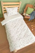 Organik Tek Kişilik Nevresim Takımı (160x220) - Huzurlu Kanatlar