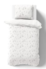 Organik Tek Kişilik Nevresim Takımı (160x220) - Huzurlu Kanatlar - Görsel 2