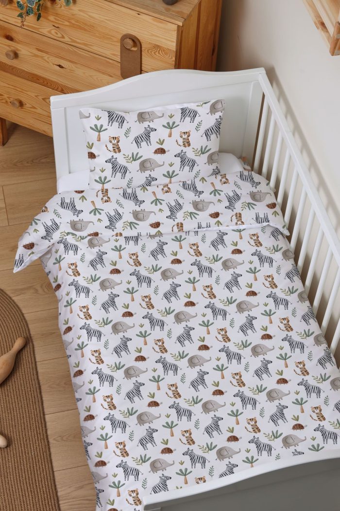 Organik Park Yatak Nevresim Takımı (80x120) - Doğa Macerası - Görsel 2