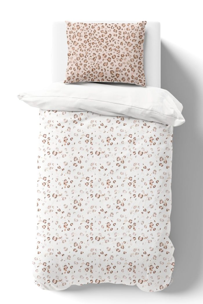 Organik Tek Kişilik Nevresim Takımı (160x220) - Leopar Şıklığı - Görsel 2