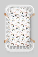 Organik Anne Yanı Nevresim Takımı (60x100) - Neşeli Bulutlar - Görsel 3