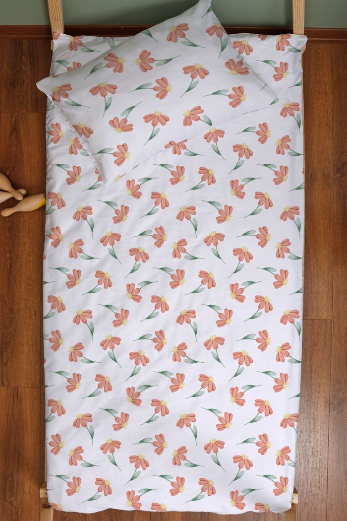 Organik Montessori Nevresim Seti (100x200) - Doğa Sevgisi - Görsel 3