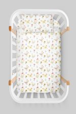 Organik Anne Yanı Nevresim Takımı (60x100) - Ördek ve Tavuk Düşleri - Görsel 3