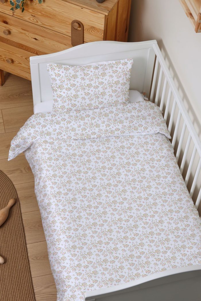 Organik Park Yatak Nevresim Takımı (80x120) - Çiçek Bahçesi - Görsel 2