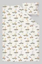 Organik Park Yatak Nevresim Takımı (80x120) - Minik Yarışçılar - Görsel 3