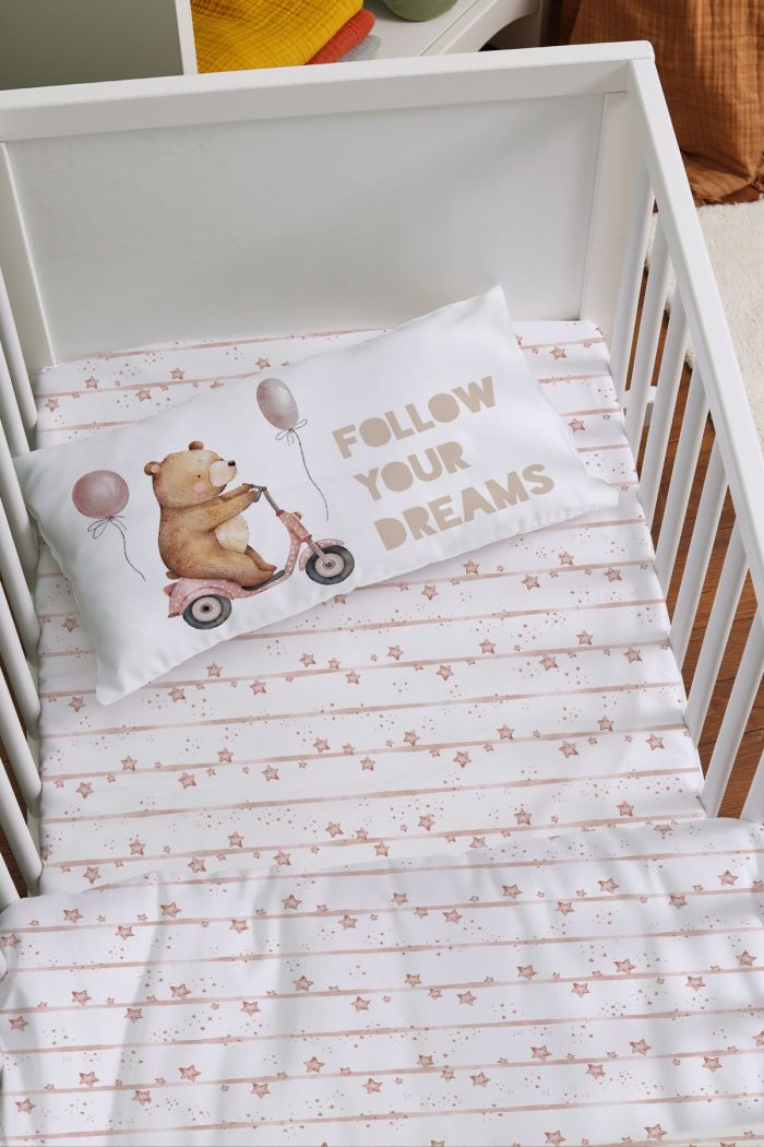 Organik Anne Yanı Nevresim Takımı (60x100) - Minik Gezgin - Görsel 2