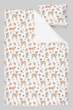 Organik Tek Kişilik Nevresim Takımı (160x220) - Sevimli Dostlar - Görsel 3