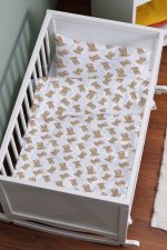 Organik Anne Yanı Nevresim Takımı (60x100) - Tatlı Ayıcık