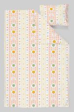 Organik Çarşaflı Bebek Nevresim Takımı (100x150) - Şirin Kahramanlar - Görsel 3