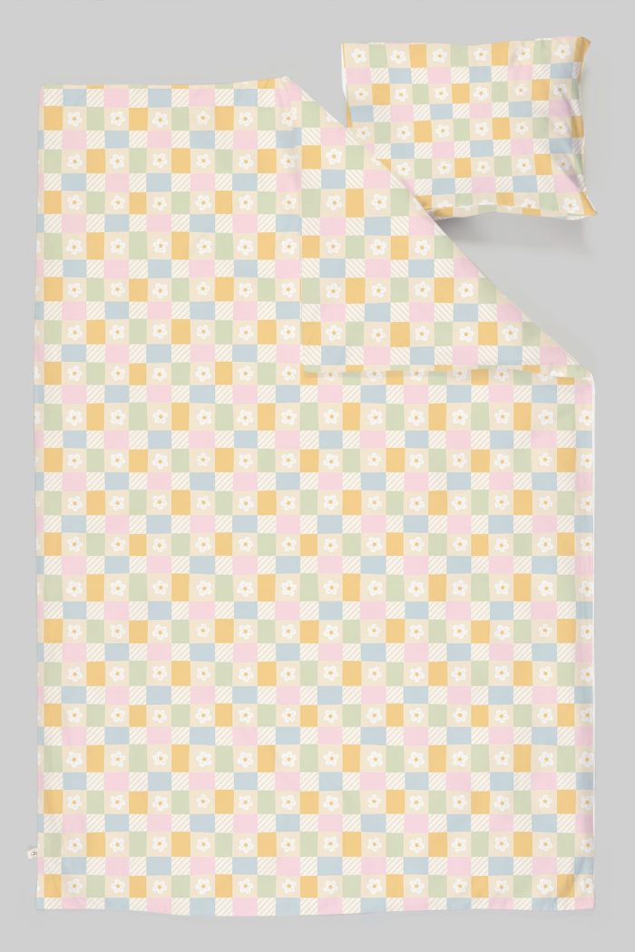 Organik Bebek Boy Nevresim Takımı (100x150) - Sihirli Karaler - Görsel 3