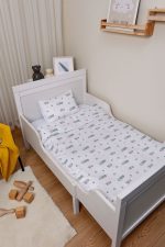 Organik Bebek Boy Nevresim Takımı (100x150) - Şehir Macerası - Görsel 2