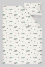 Organik Bebek Boy Nevresim Takımı (100x150) - Şehir Macerası - Görsel 3