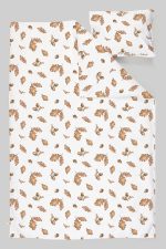 Organik Çarşaflı Park Yatak Nevresim Takımı (80x120) - Sonbahar Yaprakları - Görsel 3