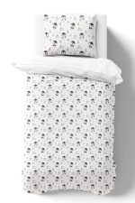 Organik Tek Kişilik Nevresim Takımı (160x220) - Kutup Dostları Penguenler - Görsel 2