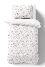 Organik Tek Kişilik Nevresim Takımı (160x220) - Kuğu Dansı - Görsel 2