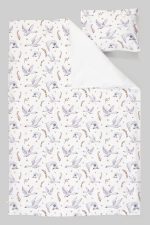 Organik Tek Kişilik Nevresim Takımı (160x220) - Kuğu Dansı - Görsel 3