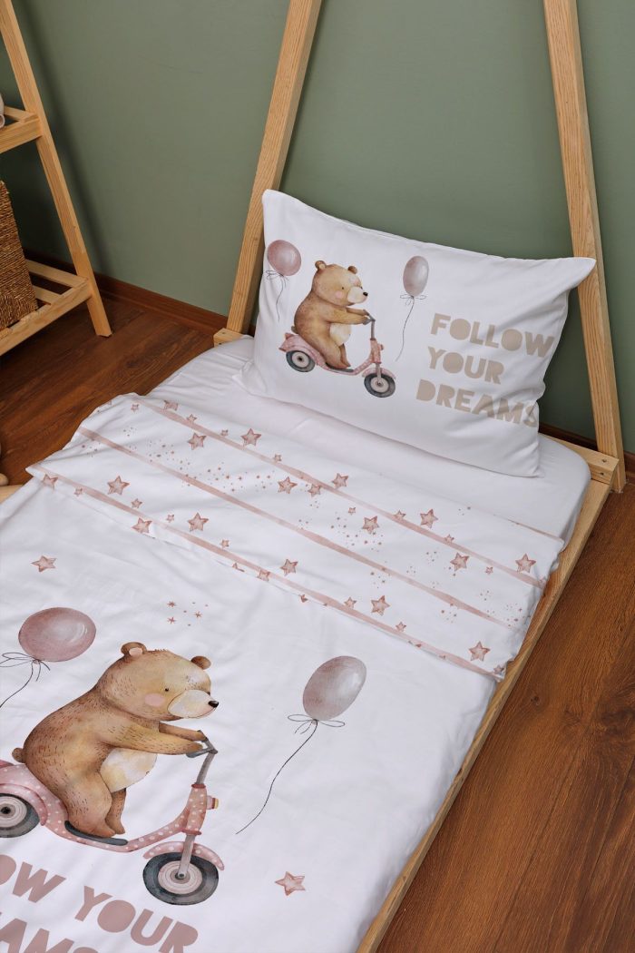 Organik Montessori Nevresim Seti (100x200) - Minik Gezgin - Görsel 2