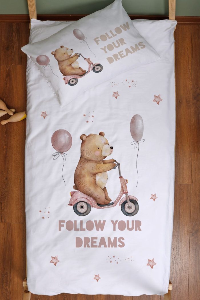 Organik Montessori Nevresim Seti (100x200) - Minik Gezgin - Görsel 3