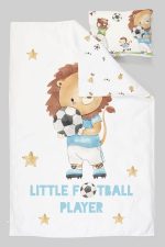 Organik Park Yatak Nevresim Takımı (80x120) - Şampiyon Minik Aslan - Görsel 3