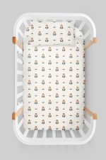 Organik Anne Yanı Nevresim Takımı (60x100) - Minik Papatya Çiçeği - Görsel 3