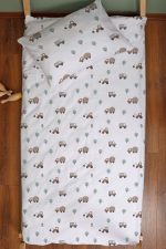 Organik Montessori Nevresim Seti (100x200) - Küçük Mühendis Rüyası - Görsel 3