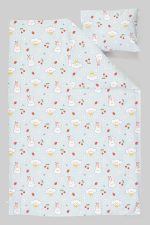 Organik Bebek Boy Nevresim Takımı (100x150) - Şirin Tavşanlar - Görsel 3