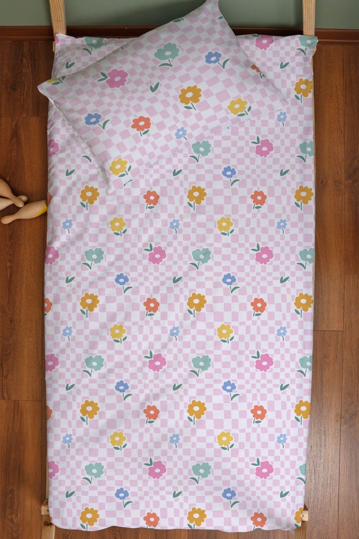 Organik Montessori Nevresim Seti (100x200) - Bahar Dansı - Görsel 3