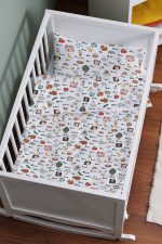 Organik Anne Yanı Nevresim Takımı (60x100) - Eğlenceli Kelimeler