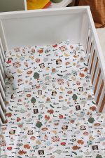 Organik Anne Yanı Nevresim Takımı (60x100) - Eğlenceli Kelimeler - Görsel 2